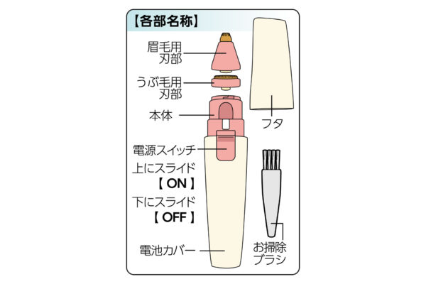 お肌に優しい 2wayシェイバー